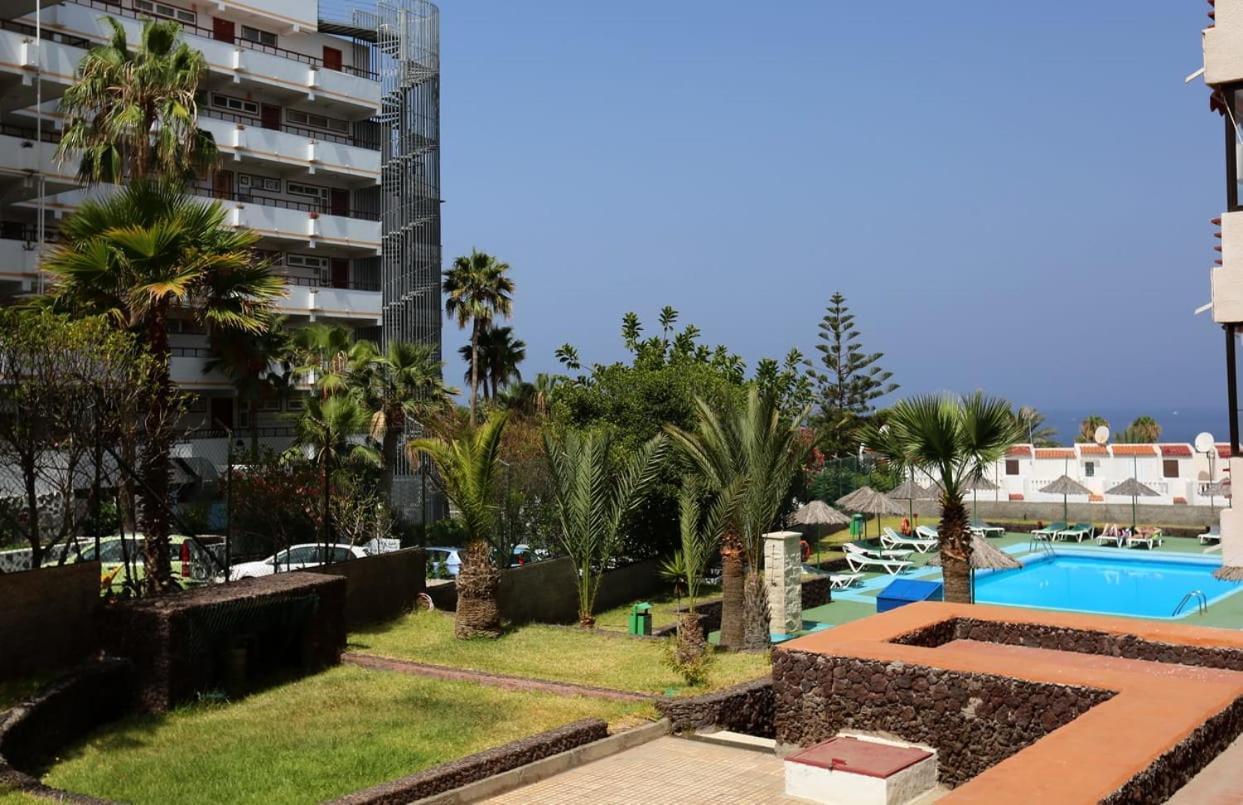 Tenerife Olympia Apart Hotel-Playa De Las Americas. Balcony, Sea View & Pool Exterior foto